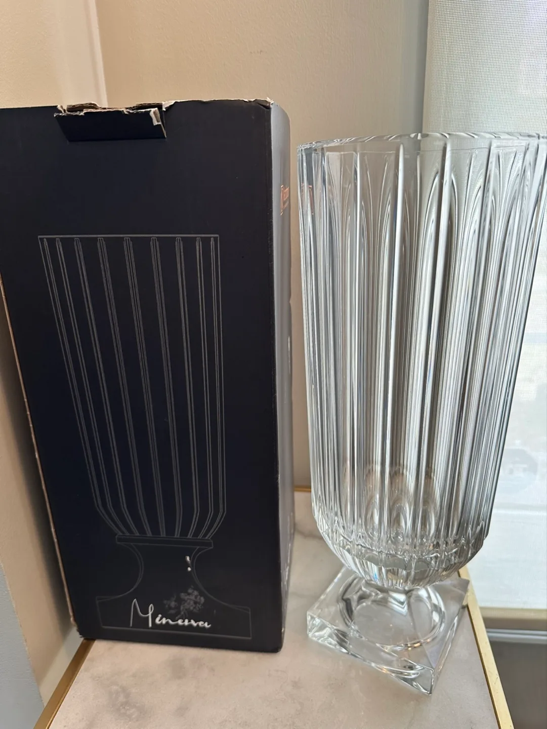 Nachmann Minerva Crystal Vase thumbnail