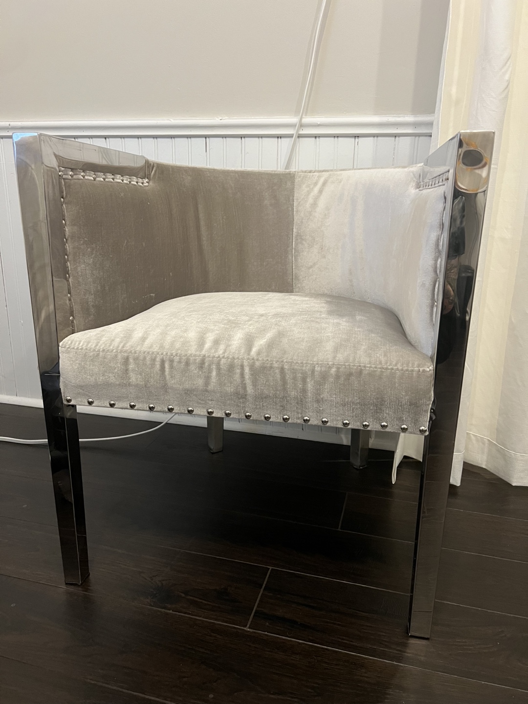 Velvet Accent Armchair - photo 2