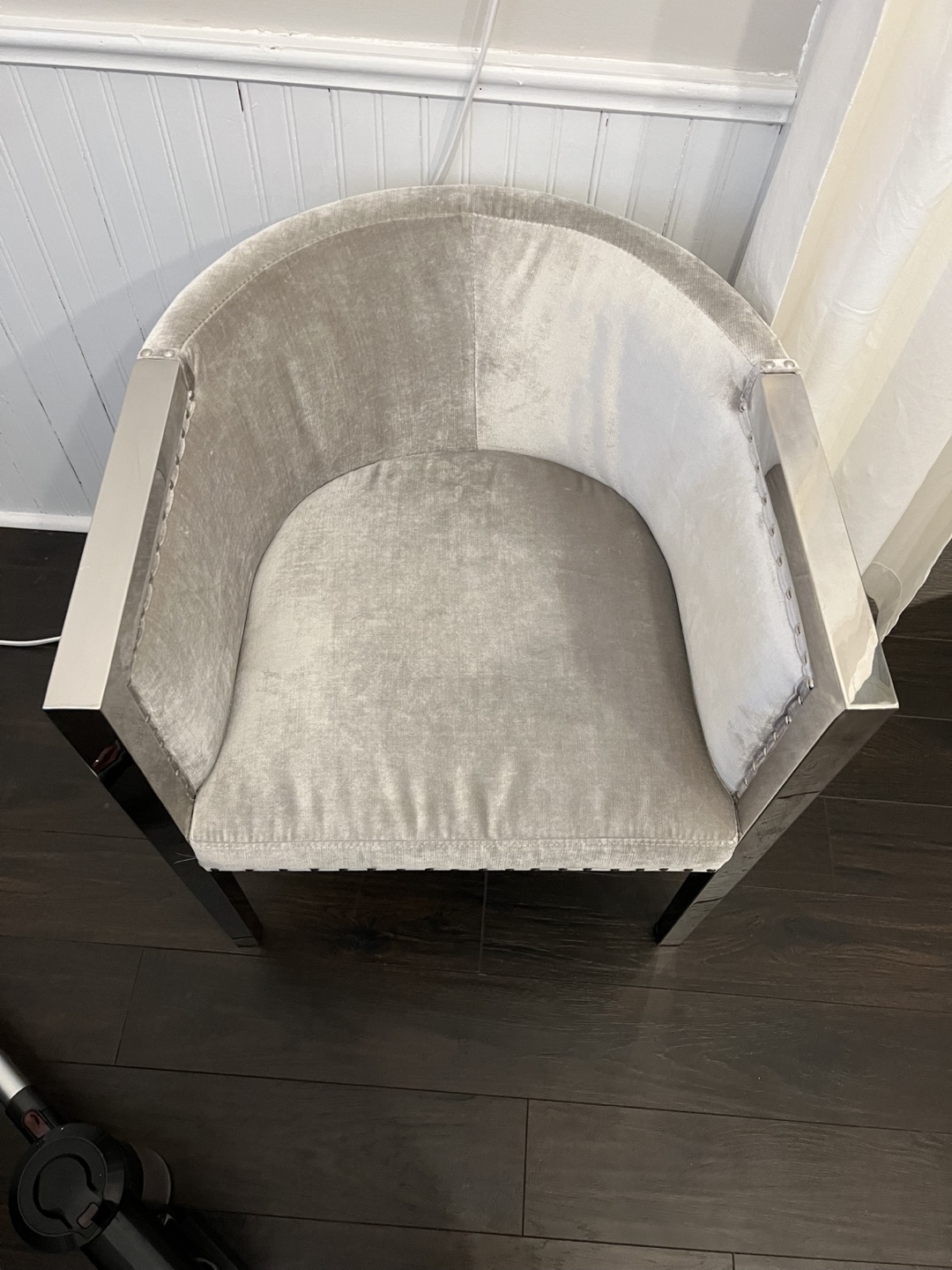 Velvet Accent Armchair