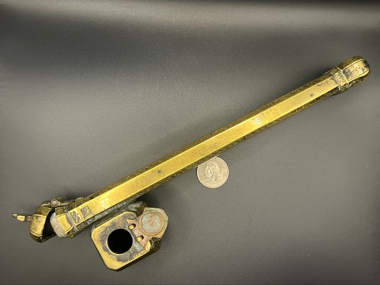 Antique brass ottoman scribe set image indicator(2)