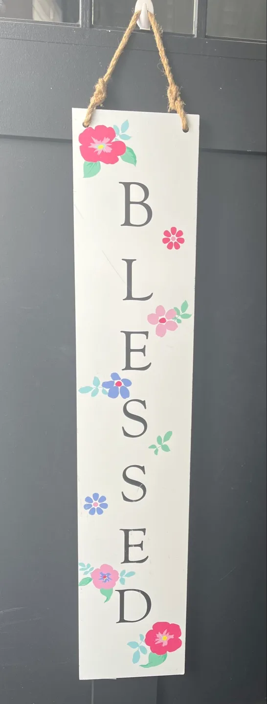 Blessed Vertical Wooden Sign thumbnail
