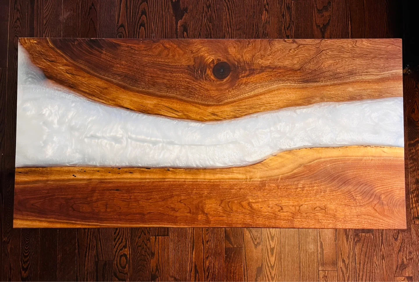 Get this Beautiful White Epoxy Table before Santa Comes in!!! image indicator(4)