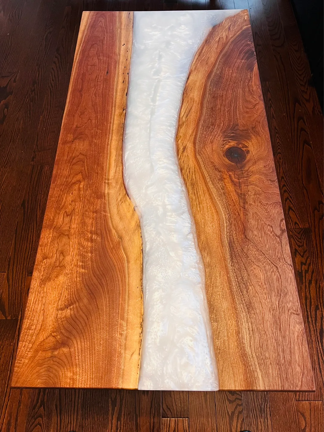 Get this Beautiful White Epoxy Table before Santa Comes in!!! image indicator(3)
