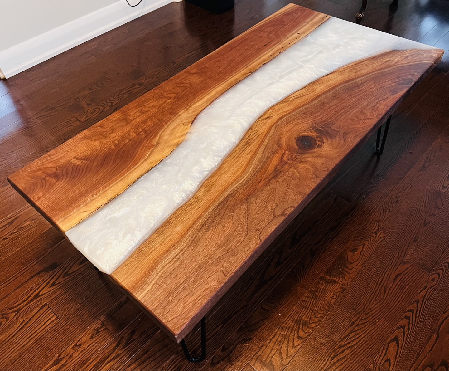 Get this Beautiful White Epoxy Table before Santa Comes in!!!