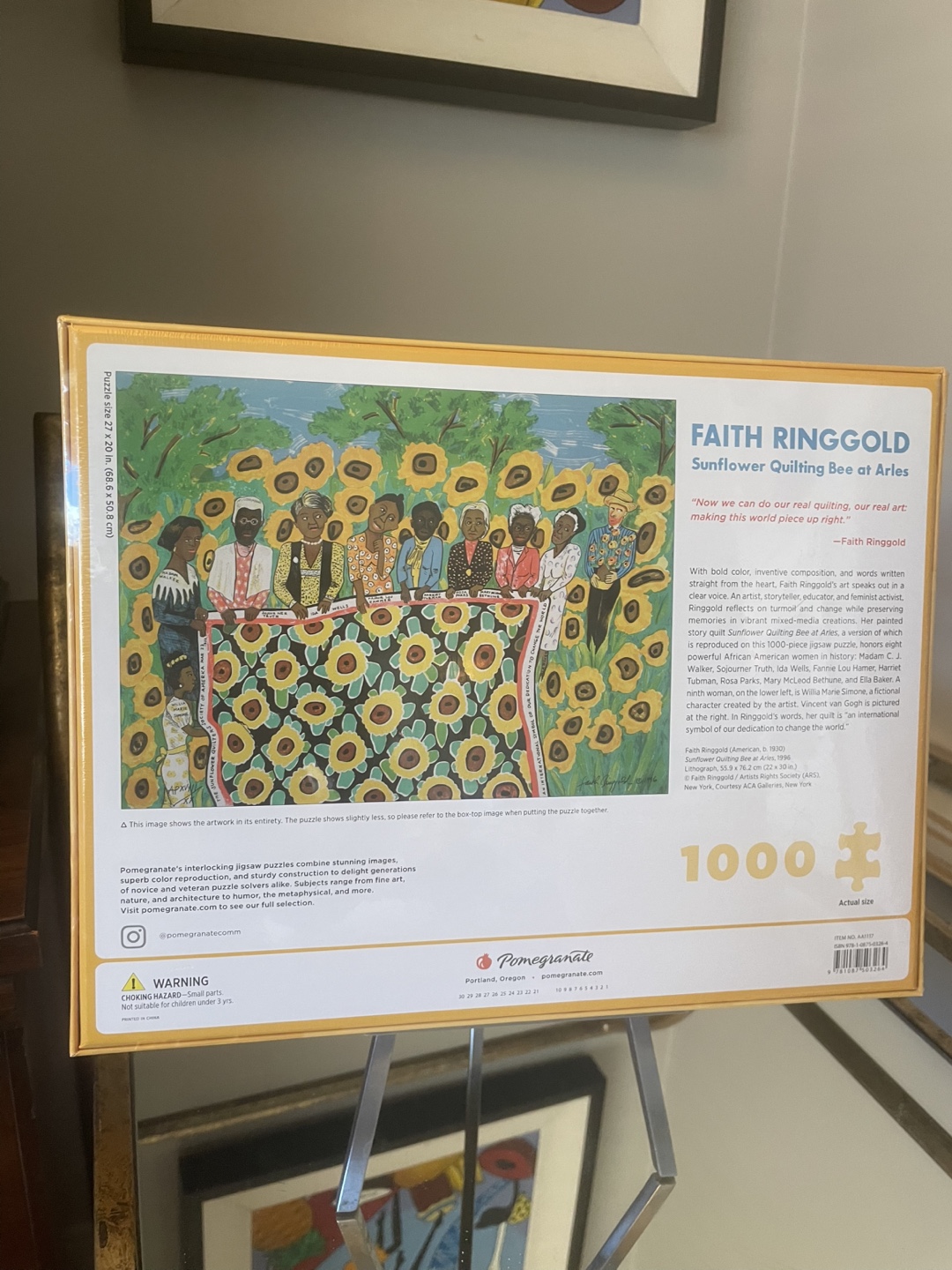 Faith Ringgold Sunflower Quilting Bee at Arles 1000-Piece Puzzle - photo 2