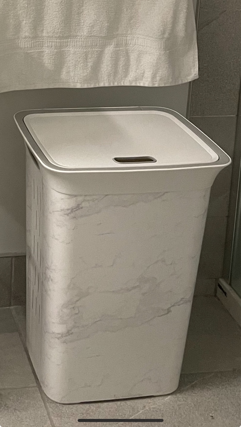 Marble Laundry Hamper