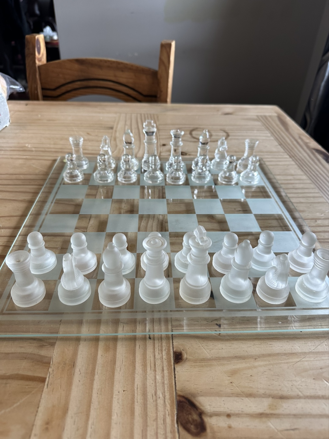 Frosted & Clear Pieces with Glass Board