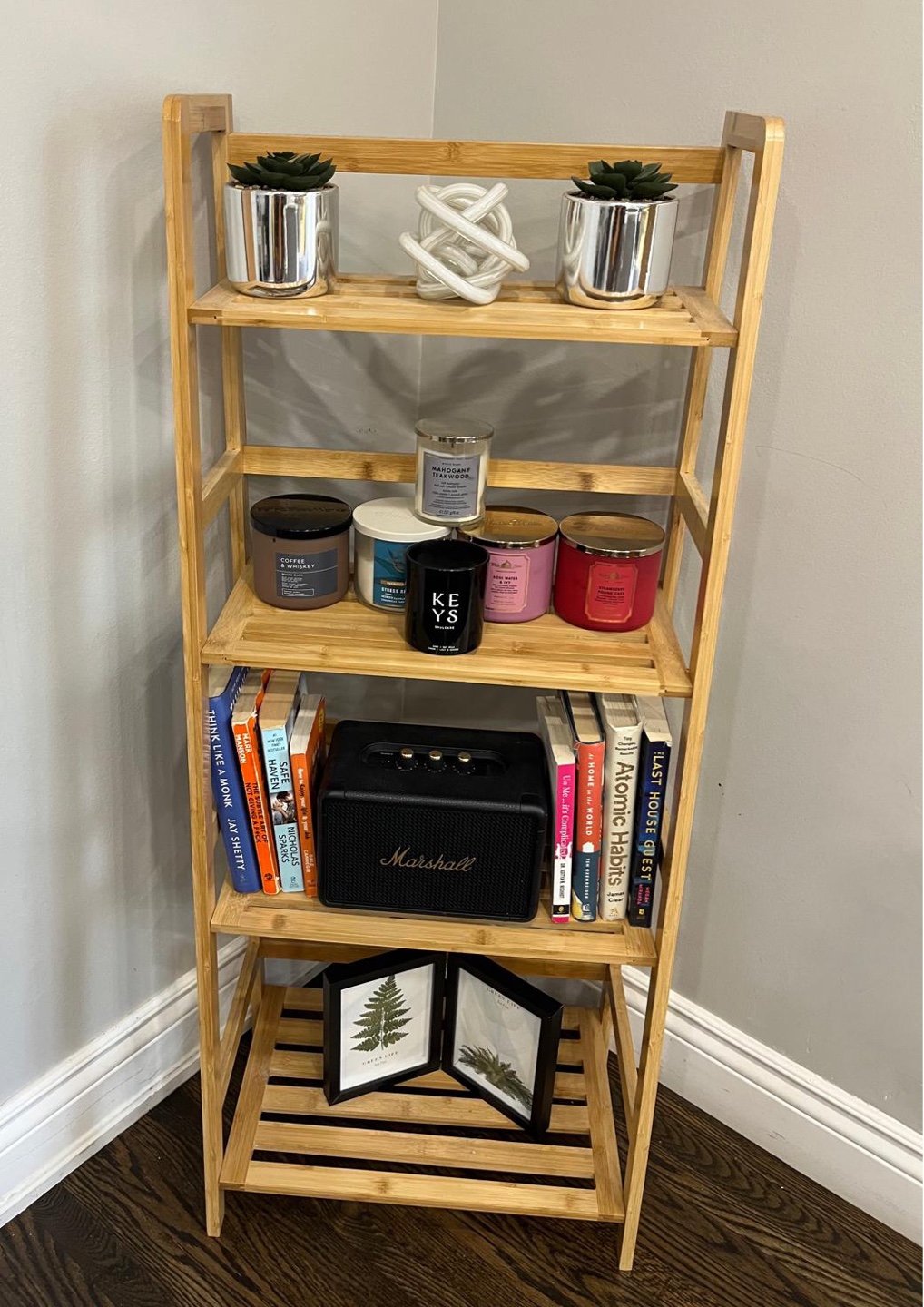 4-Tier Bamboo Shelf - Storage Organizer