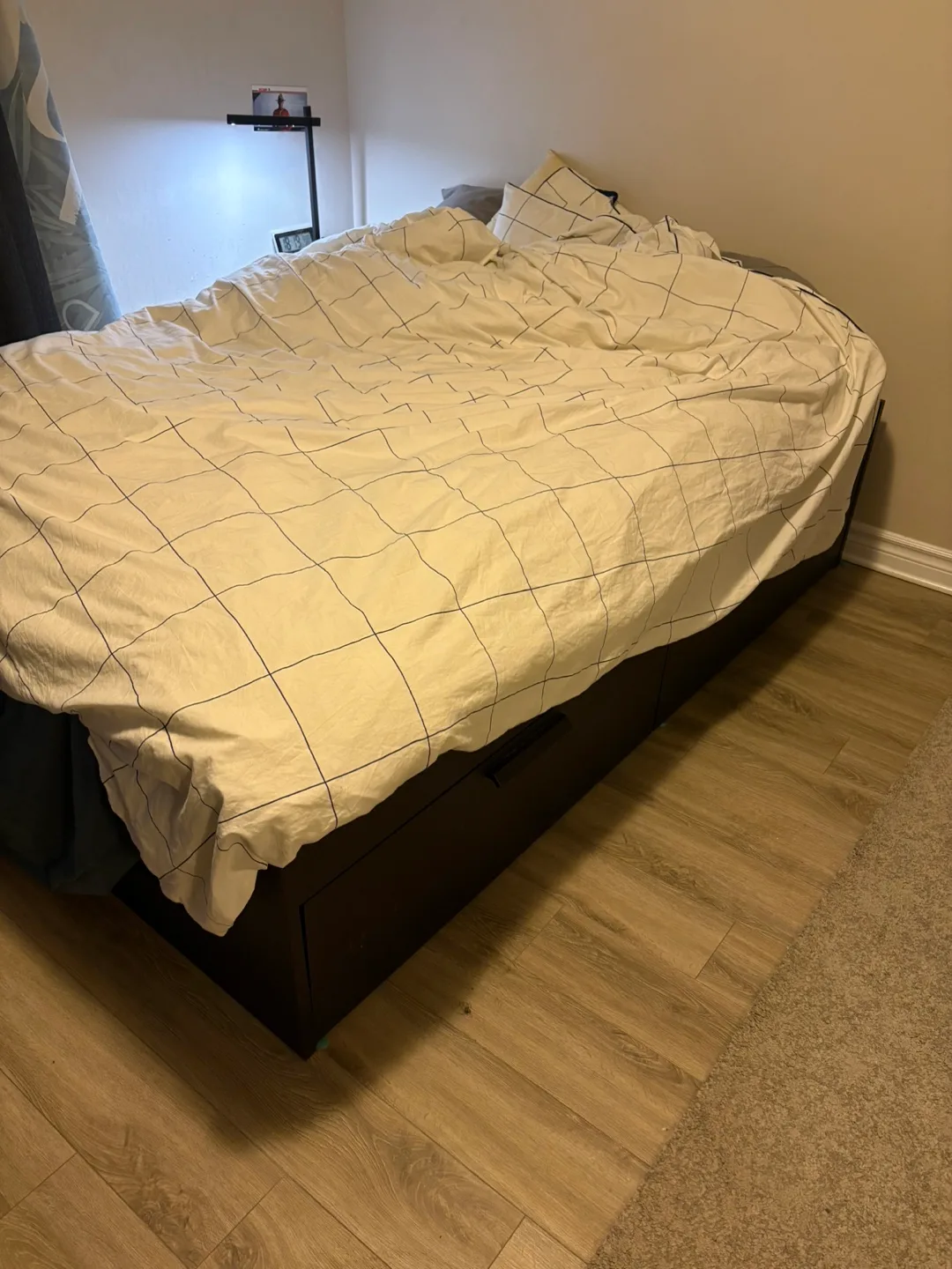IKEA BRIMNES Full Bed Frame with Mattress image indicator(2)