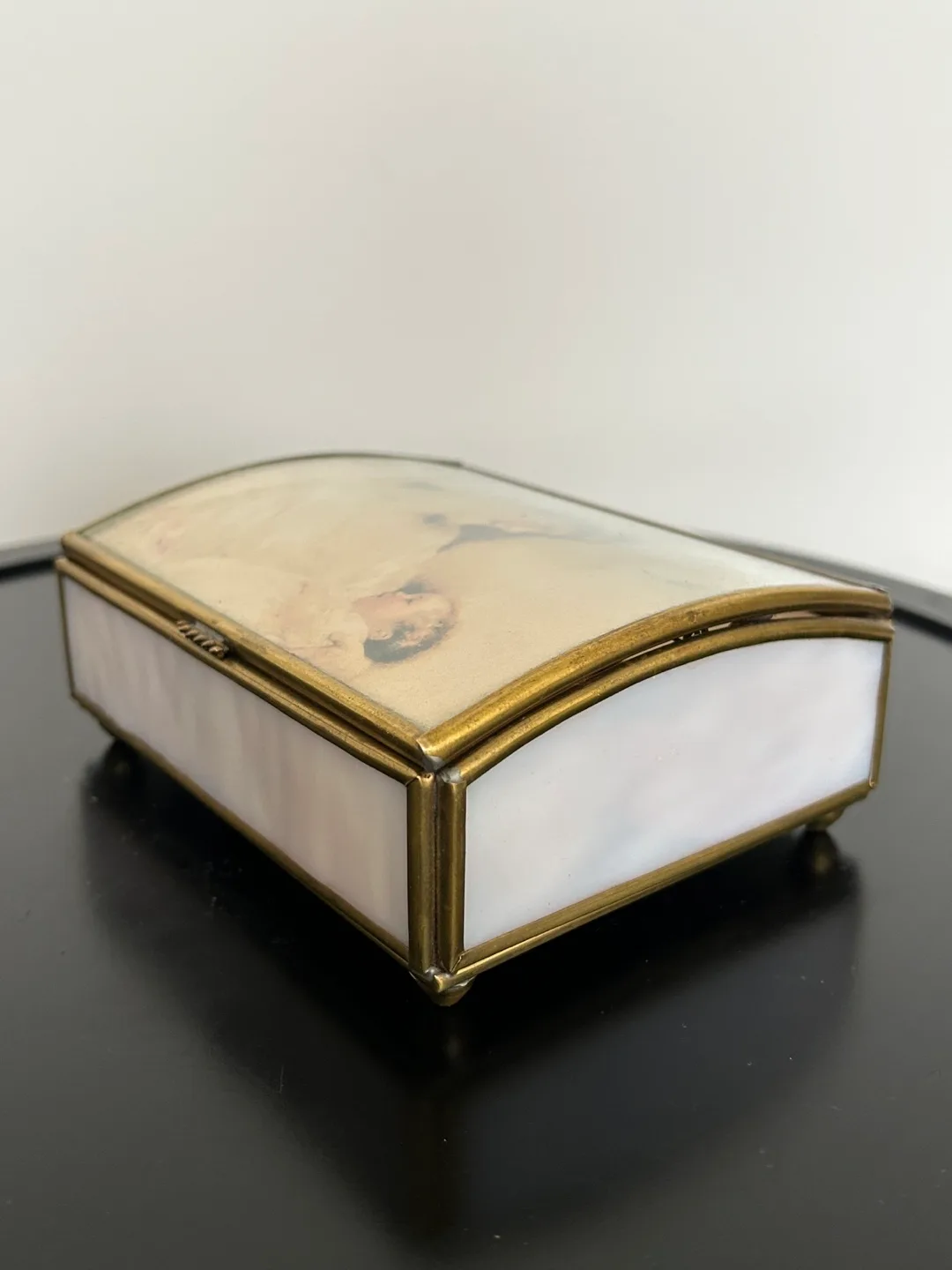 Vintage Via Vermont Musical Jewelry Box – Mother & Child Theme image indicator(4)