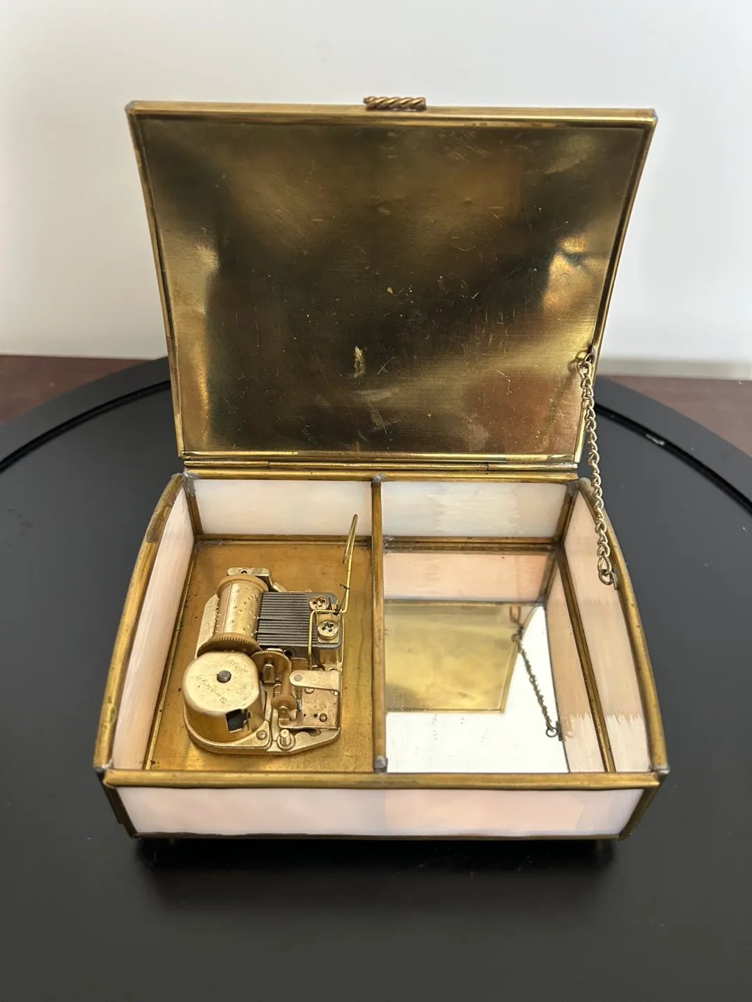 Vintage Via Vermont Musical Jewelry Box – Mother & Child Theme image indicator(2)