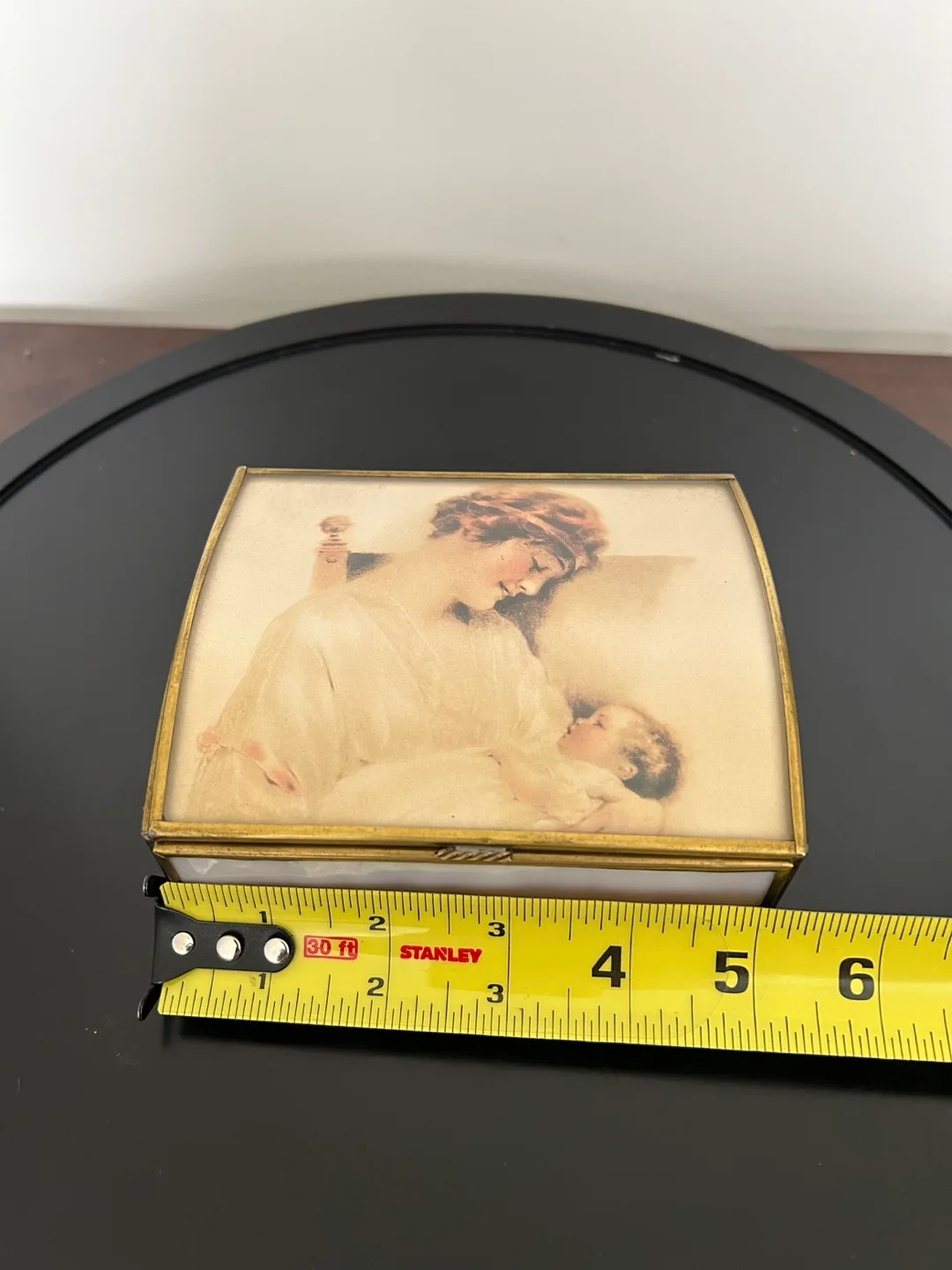 Vintage Via Vermont Musical Jewelry Box – Mother & Child Theme image indicator(9)