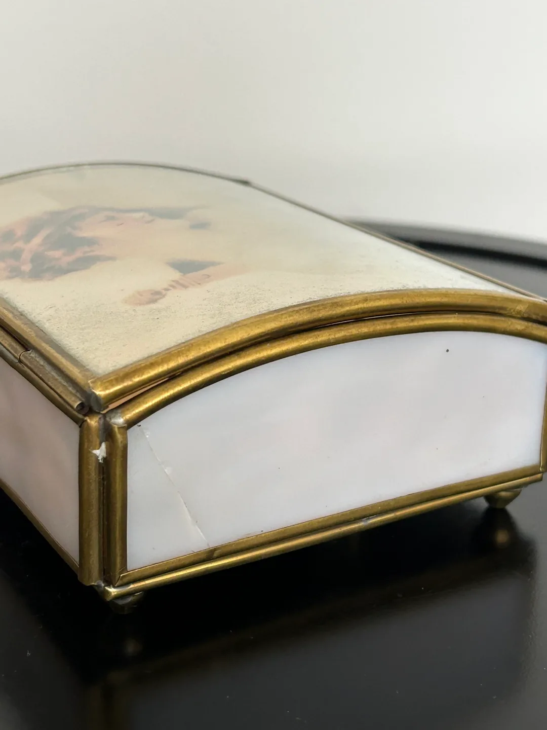 Vintage Via Vermont Musical Jewelry Box – Mother & Child Theme image indicator(10)