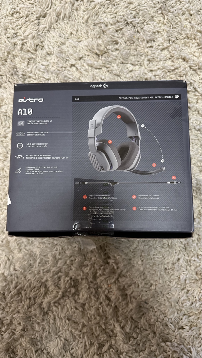 Astro A10 Gaming Headset - White