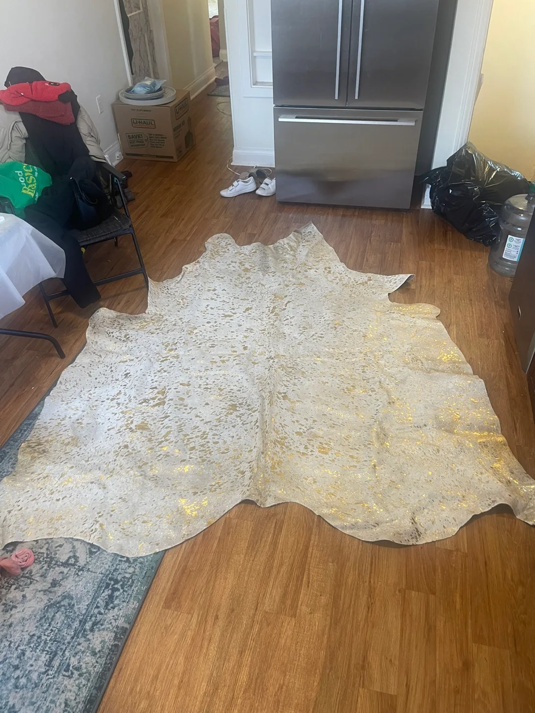 Natural Rugs Gold Cowhide Hide image indicator(5)