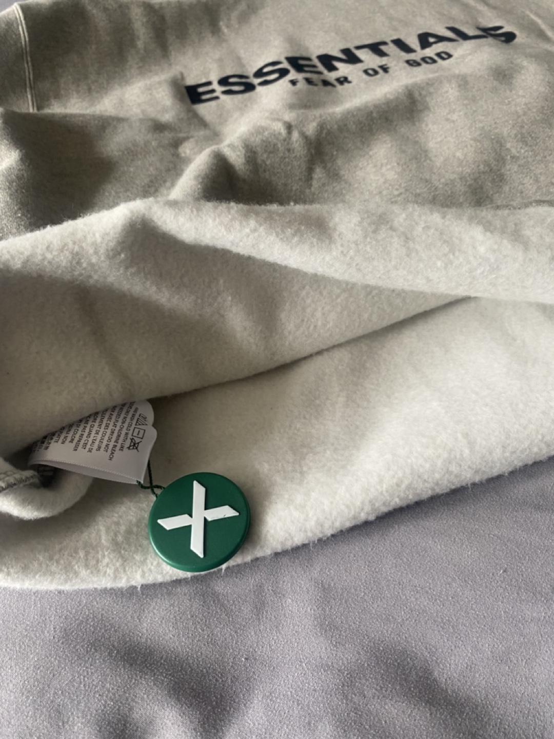 Fear of God Essentials dark oatmeal hoodie relaxed - photo 3