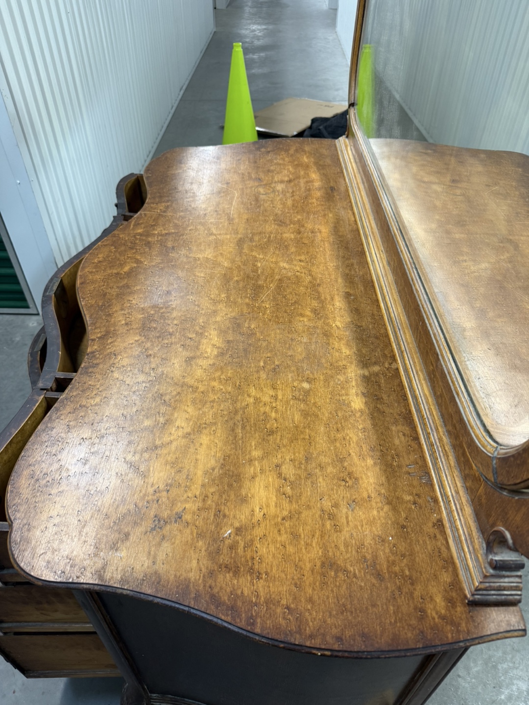 Antique Vanity Dresser with Mirror - photo 4