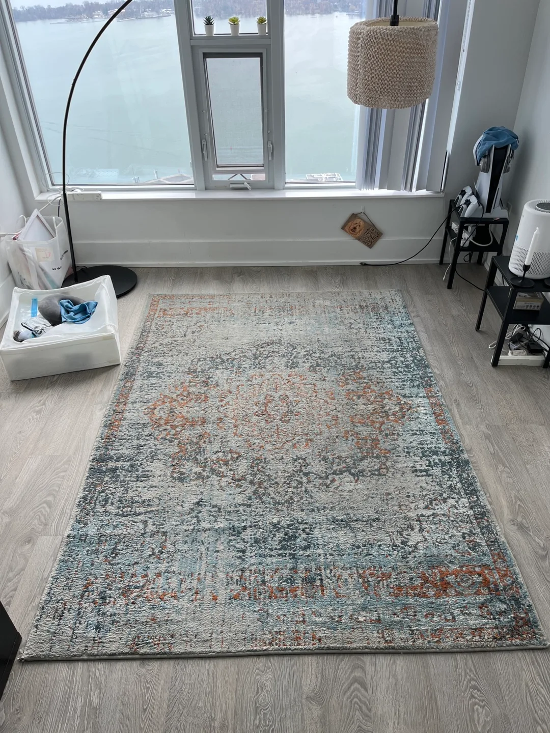 Large Distressed Area Rug thumbnail