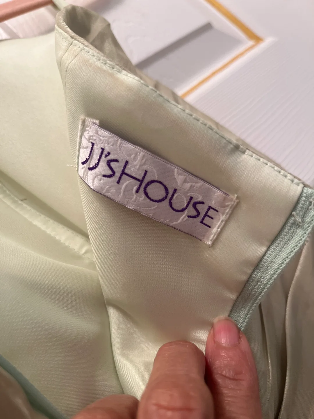 JJ's House Light Green Halter Neck Floor Length Evening Gown image indicator(3)