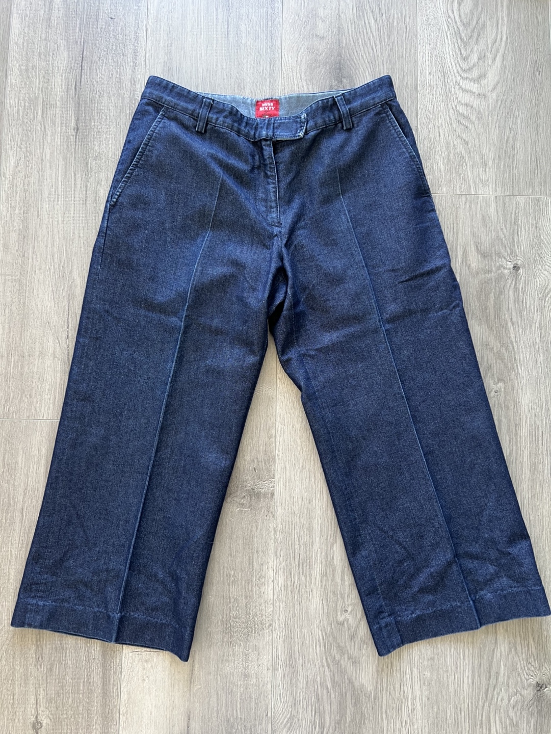 Miss Sixty Size 28 Dark Wash Denim Capri Trousers