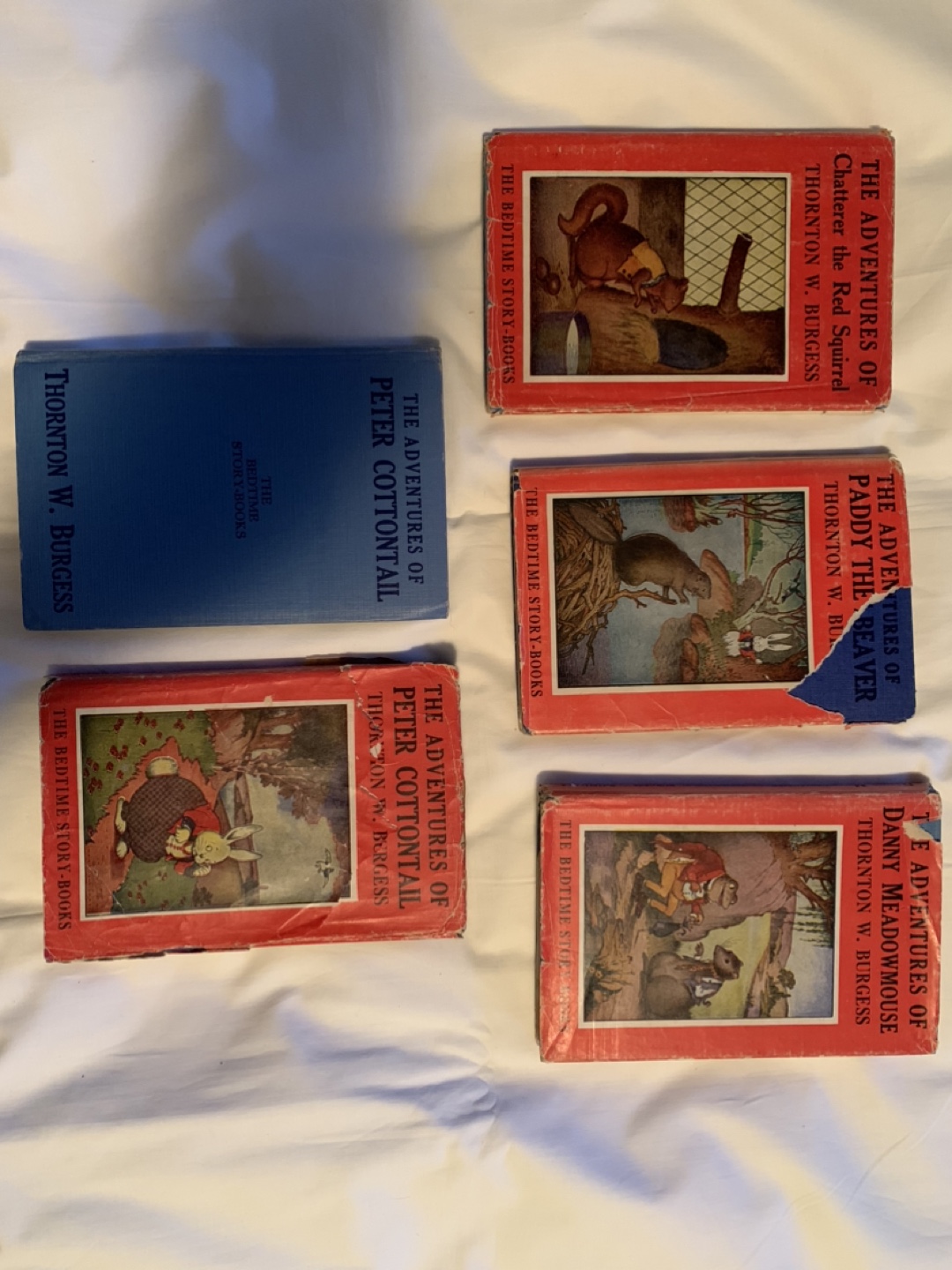 Collection of Vintage Thornton W. Burgess Bedtime Story Books
