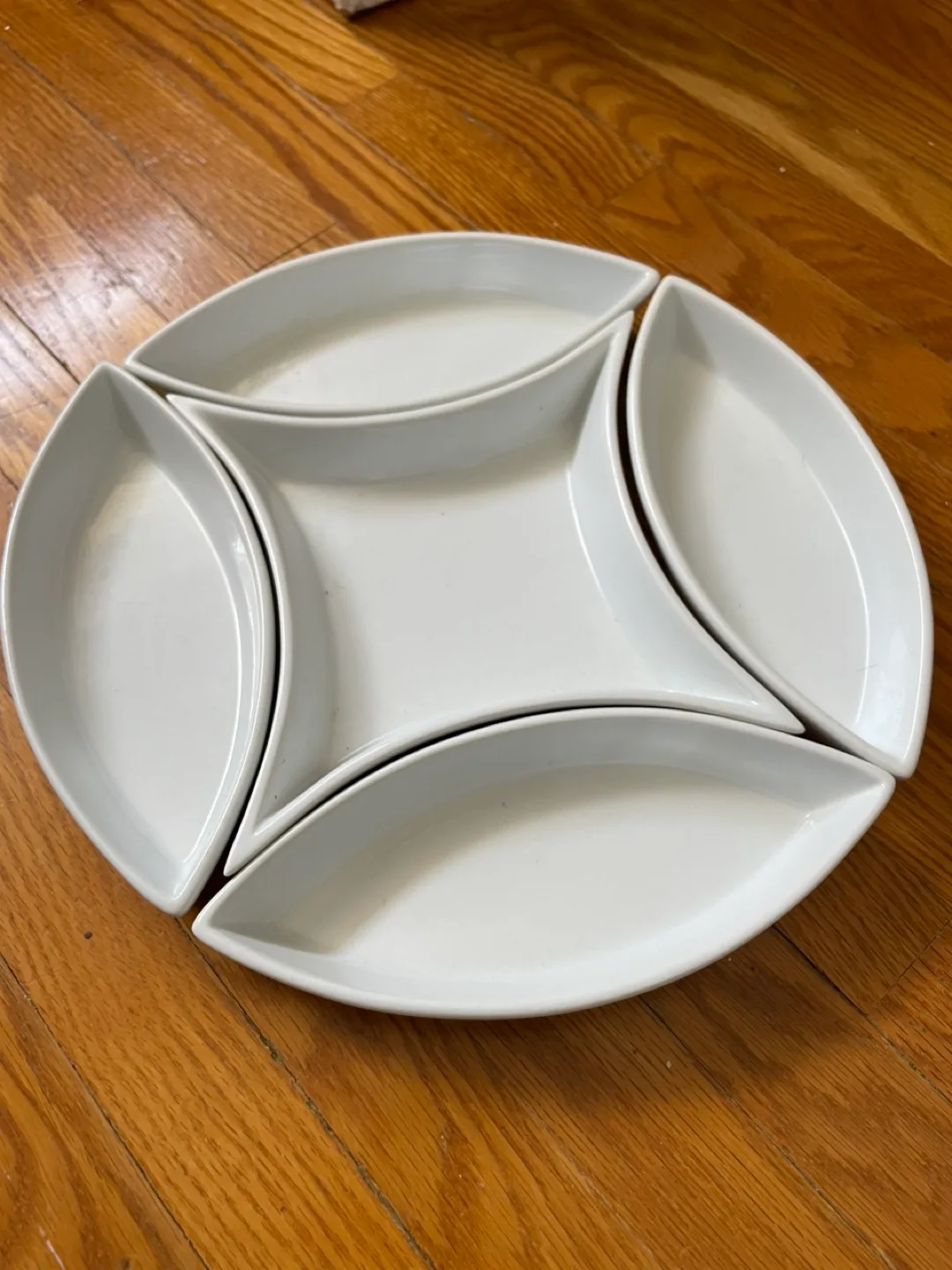 White Divided Serving Platter thumbnail