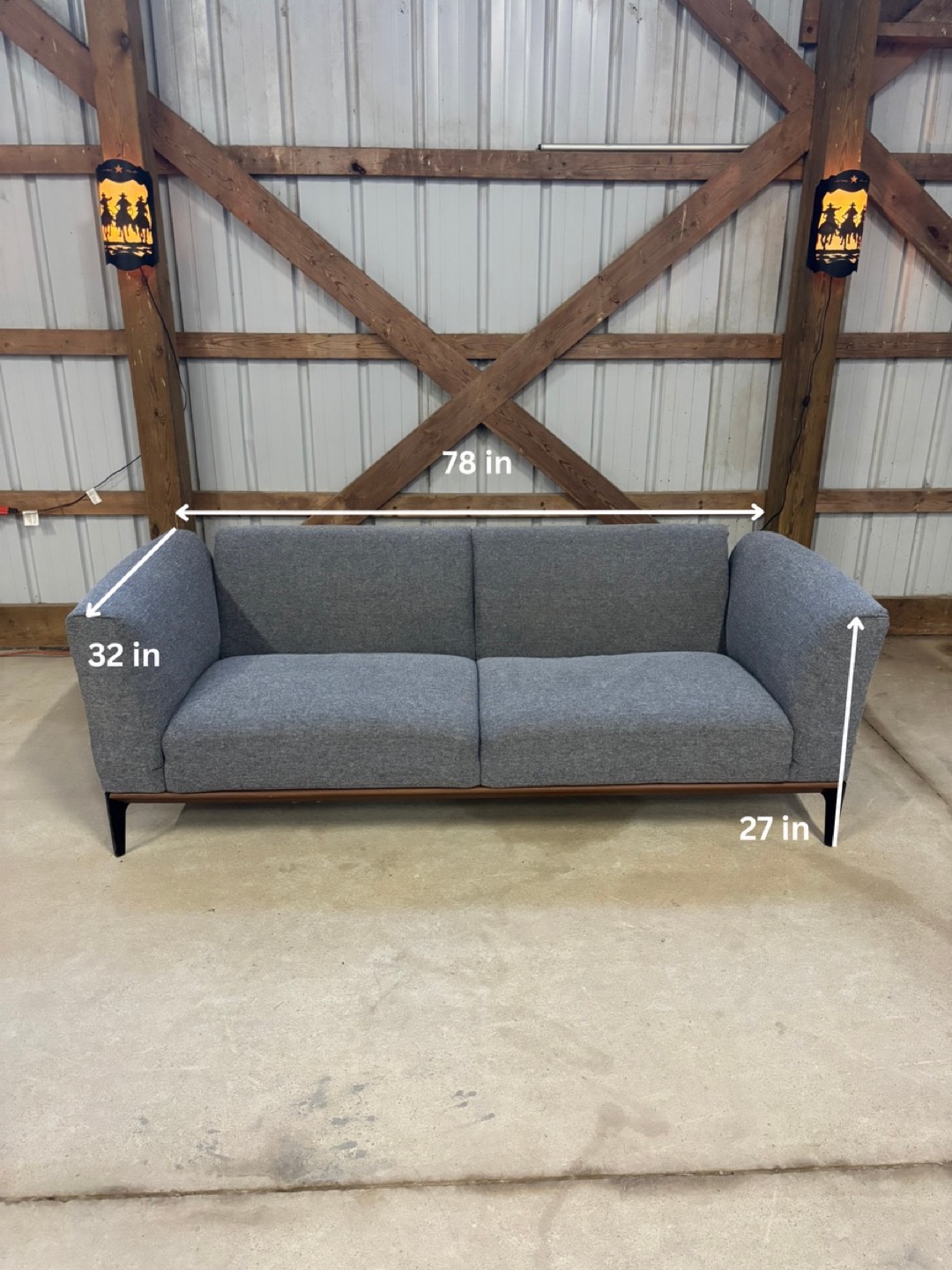 *Delivery Available* FREDDY 3-Seater Sofa by Structube in Grey - photo 2