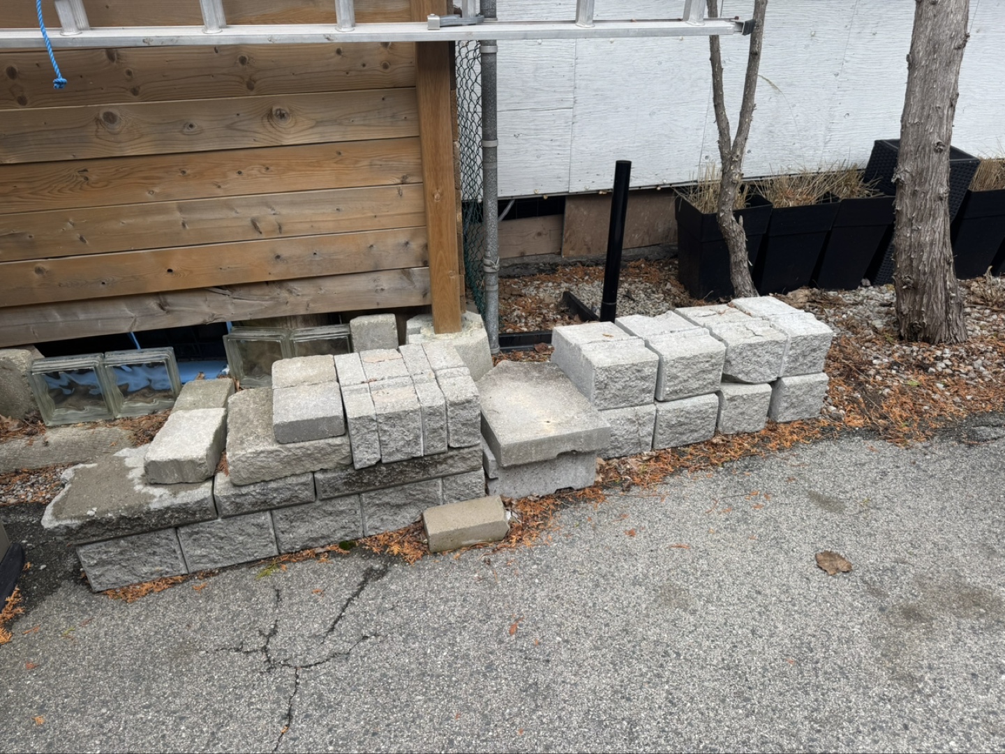 Grey Concrete Blocks and Wall Stones