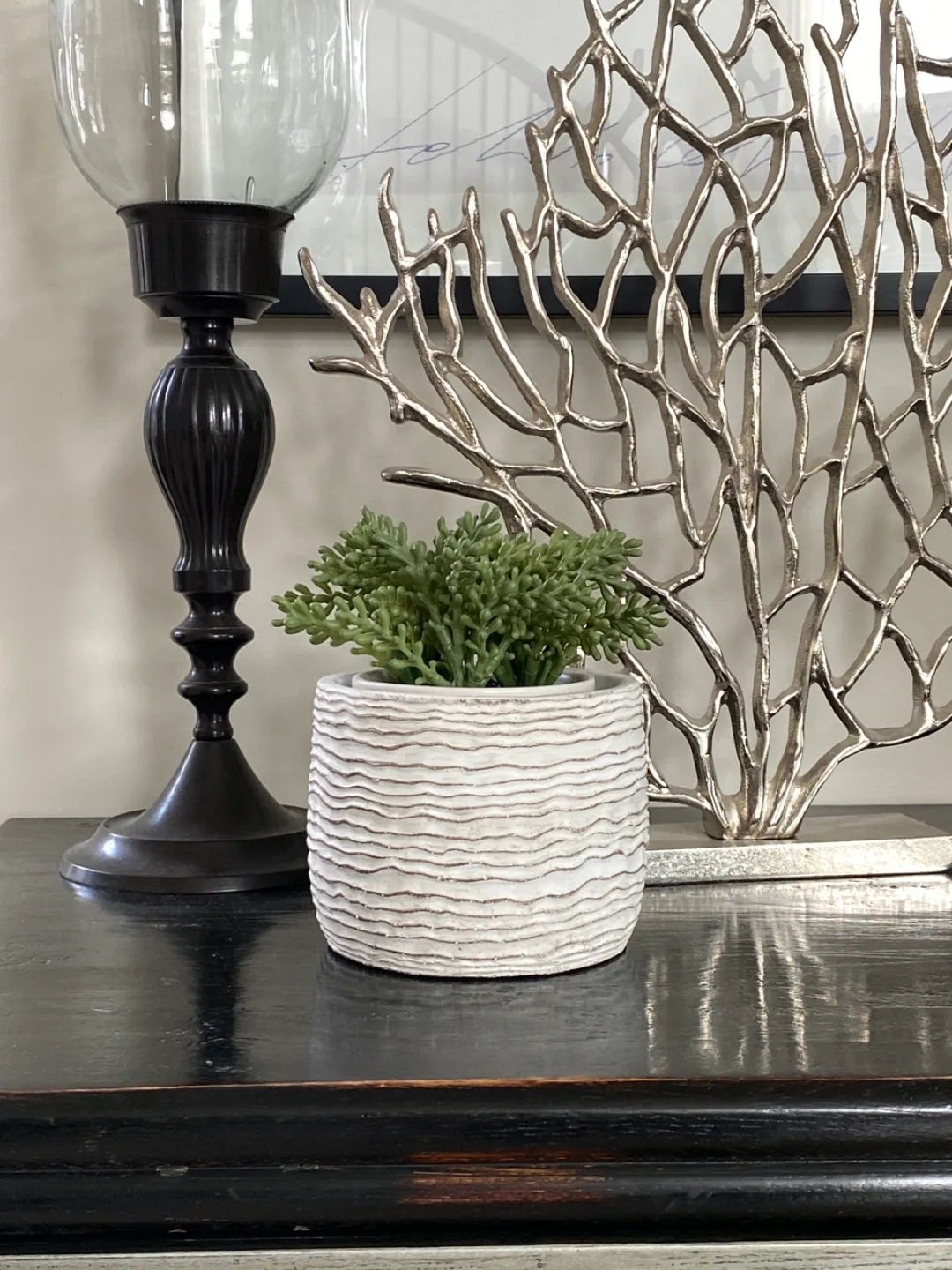 New - 4” Wavy Ripple Planter Pot image indicator(2)