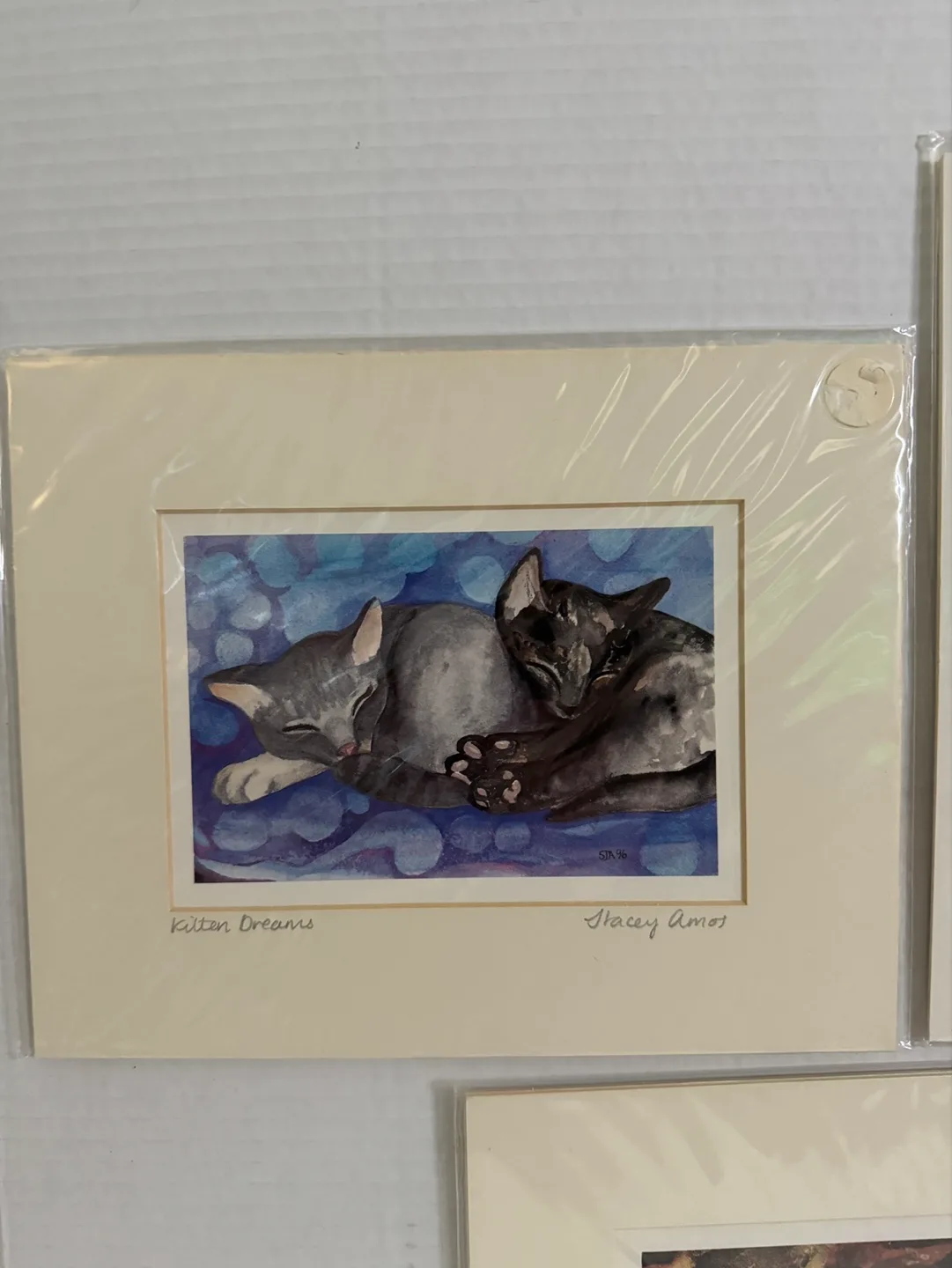 Cute cats! Set of 3 Stacey Amos Cat Prints image indicator(7)