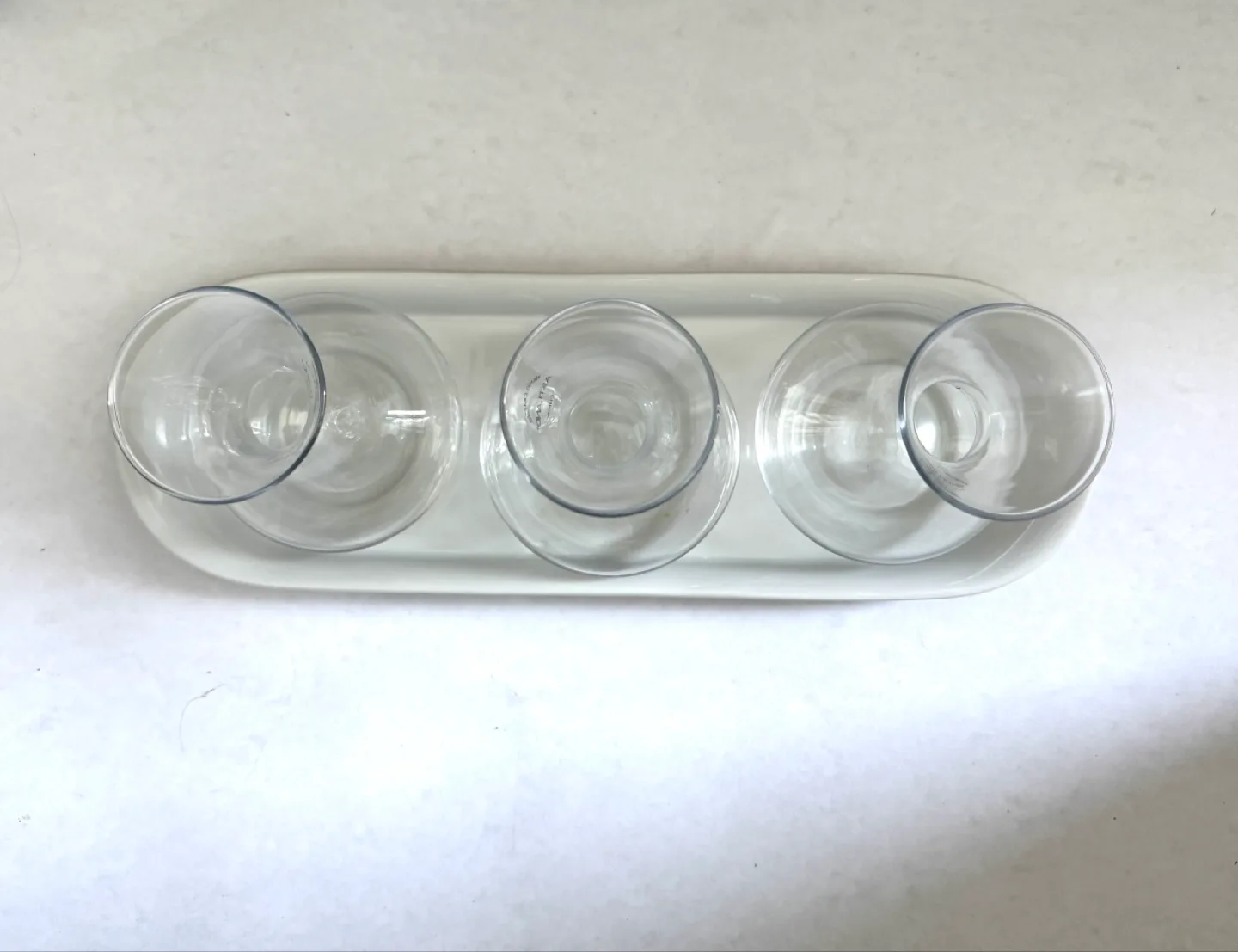 Set of Three Glass Decanters with Serving Tray image indicator(2)