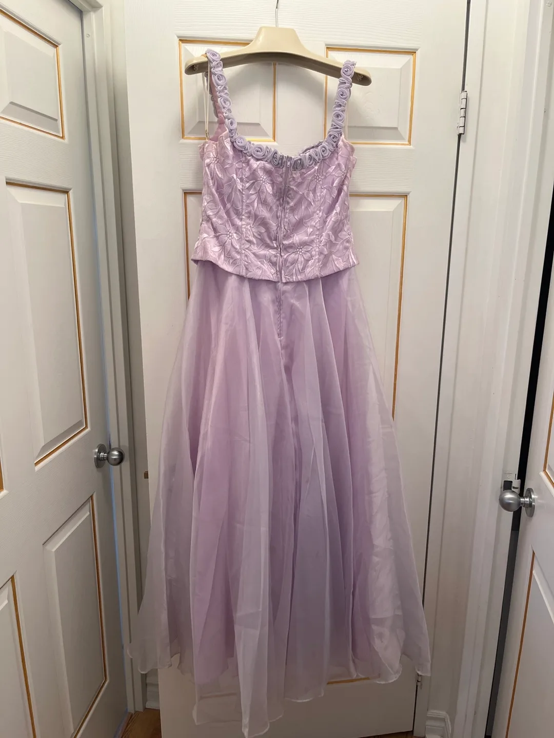 Lavender Two-Piece Formal Gown, Size 15-16 image indicator(4)