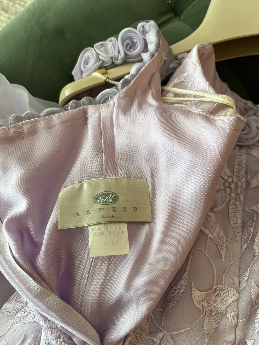 Lavender Two-Piece Formal Gown, Size 15-16 image indicator(5)