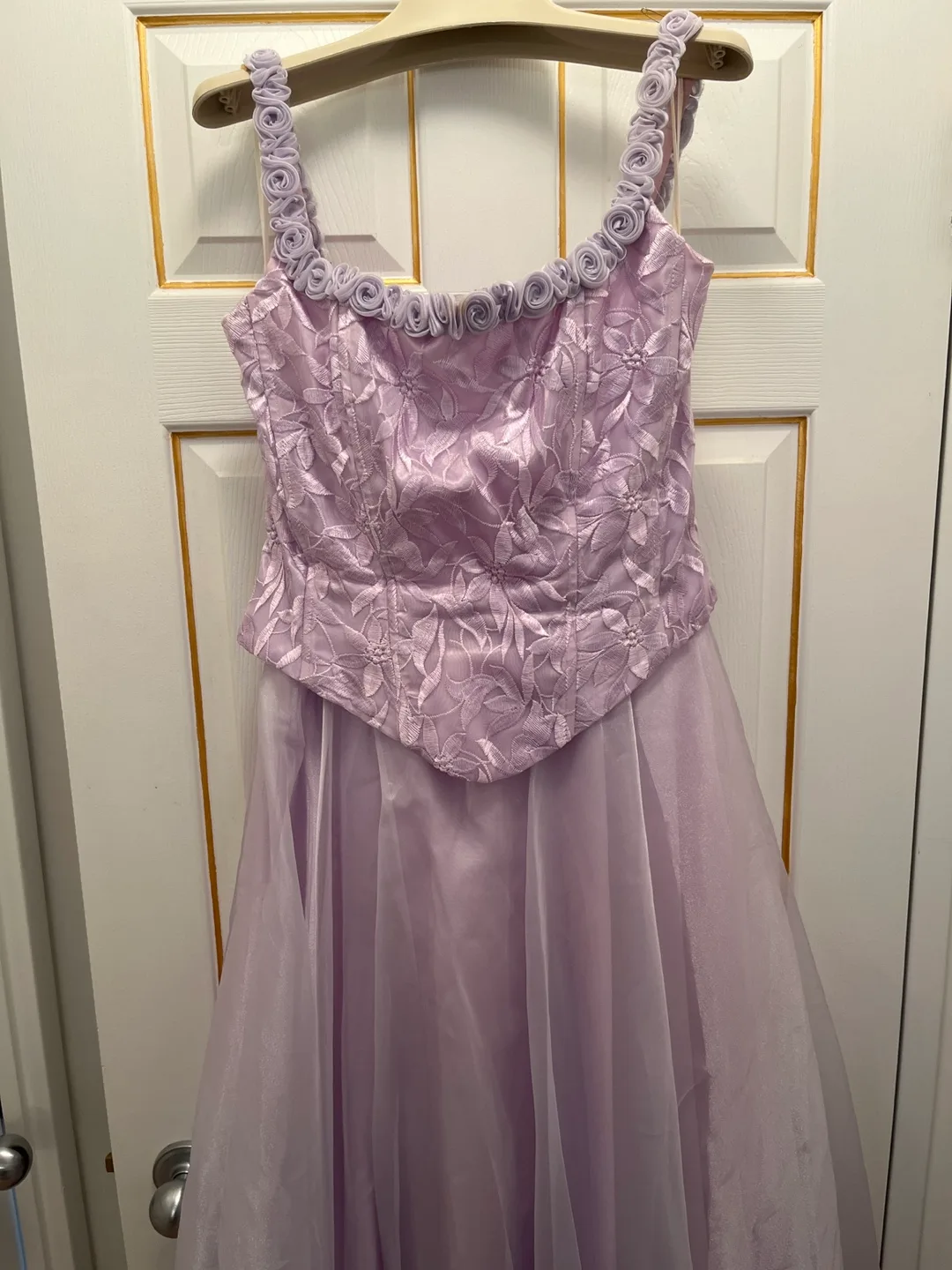Lavender Two-Piece Formal Gown, Size 15-16 thumbnail