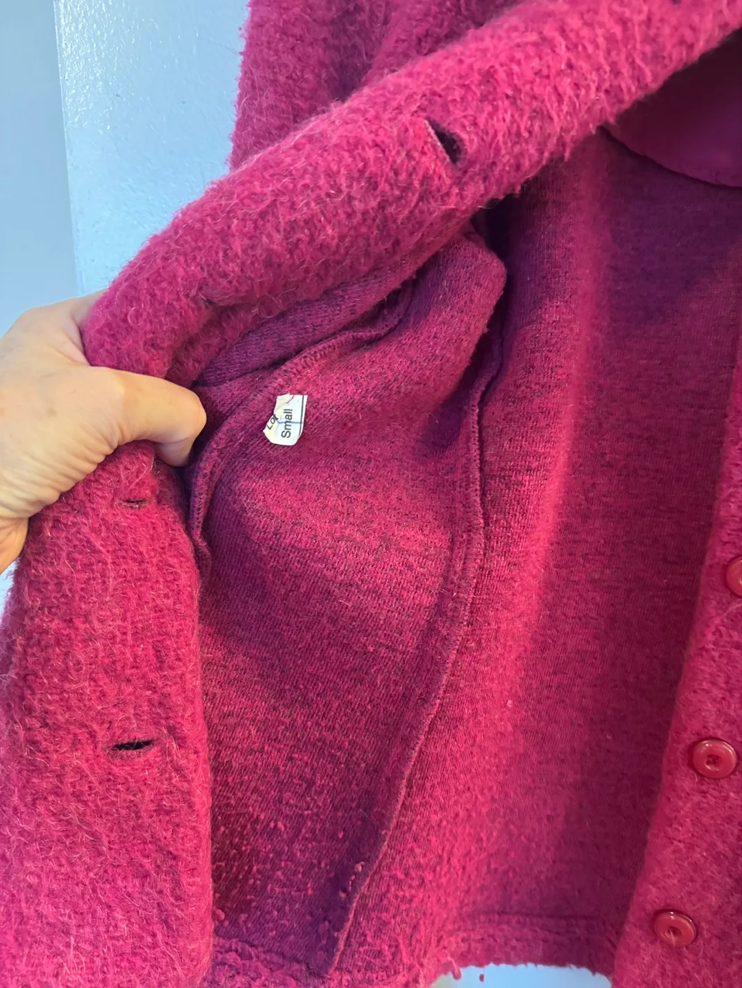 Vintage David Paul New York Pink Jacket, Fur Collar and Cuffs image indicator(8)