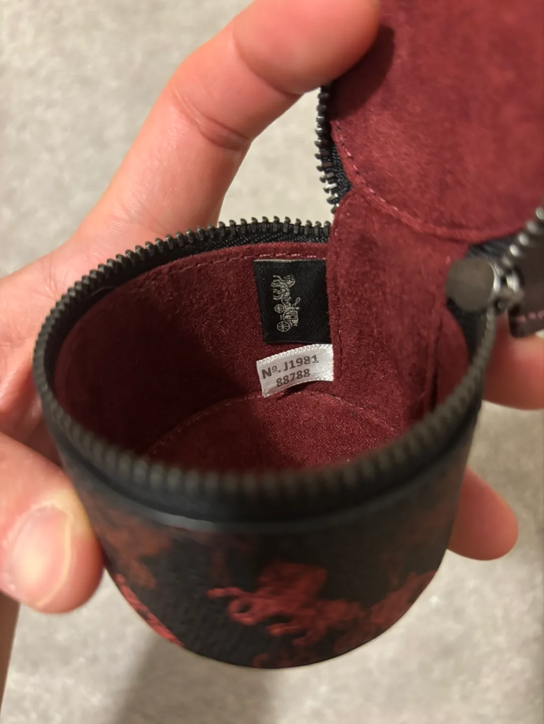 Brand New! Coach Luxury Grinder Storage Bag Canva Leather image indicator(2)