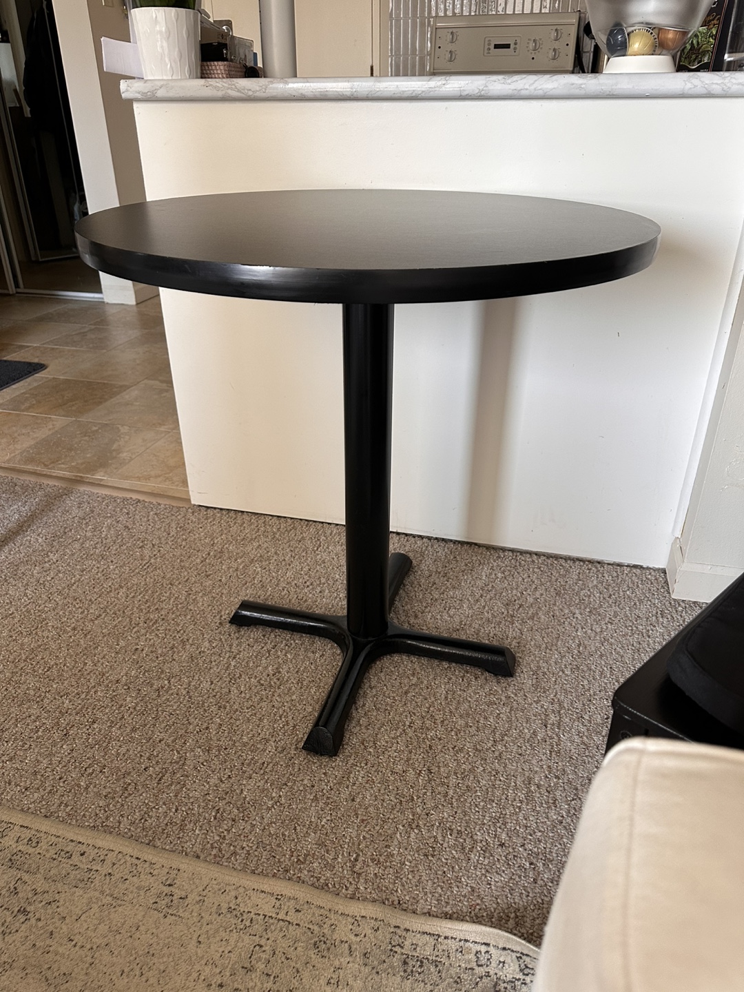 Black Bistro Table and Two Chairs - photo 2