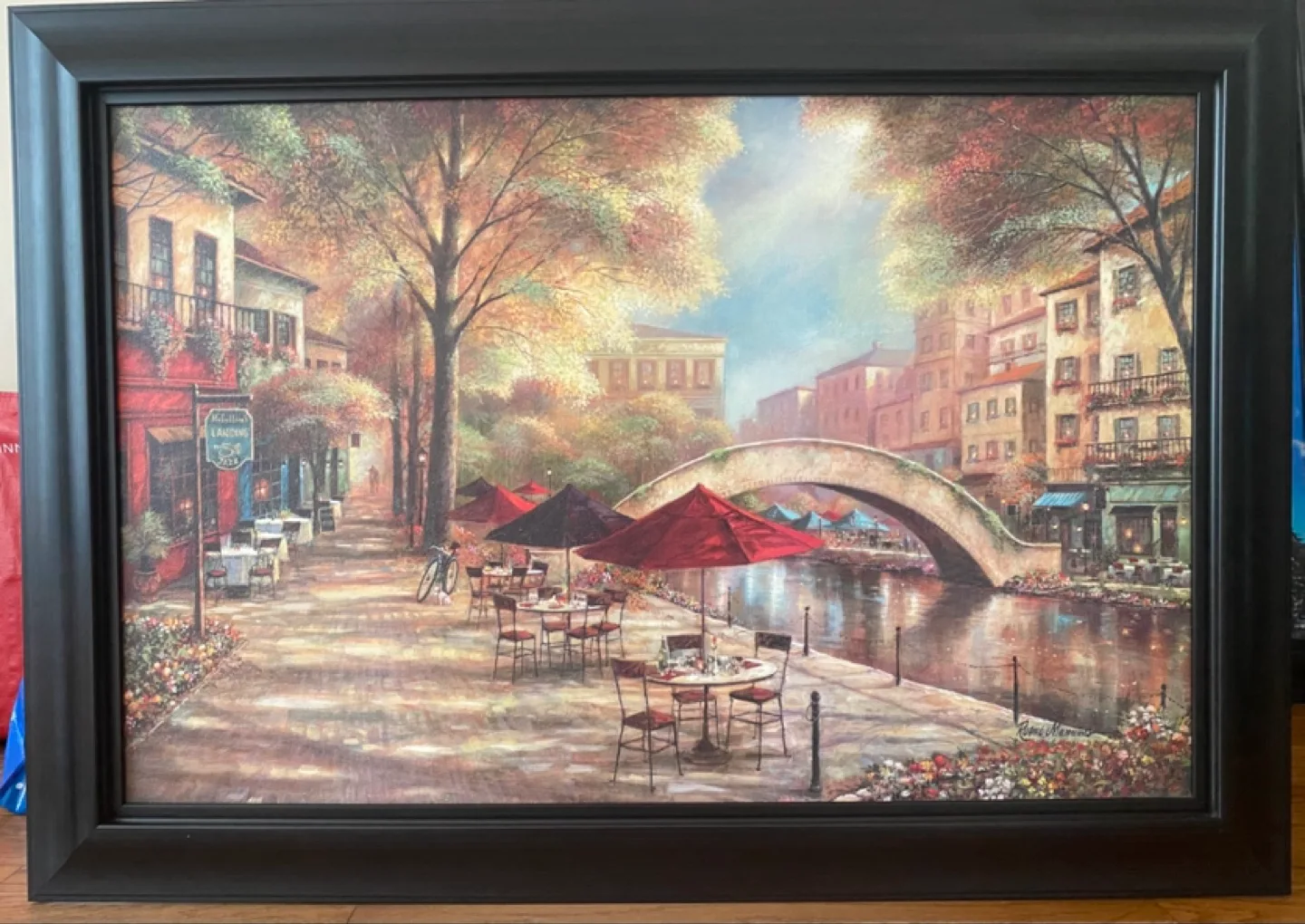 Framed Canal Scene Wall Art image indicator(2)