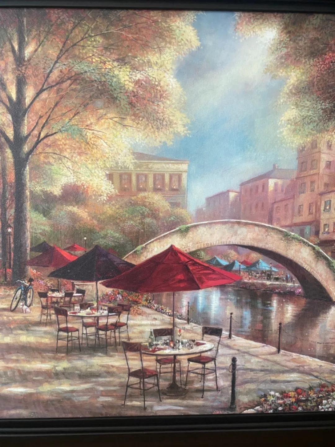 Framed Canal Scene Wall Art image indicator(4)