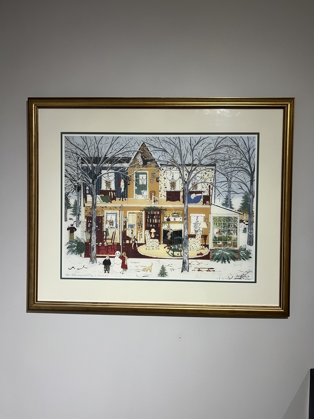 Sanderson's Saturday Morning Framed Print