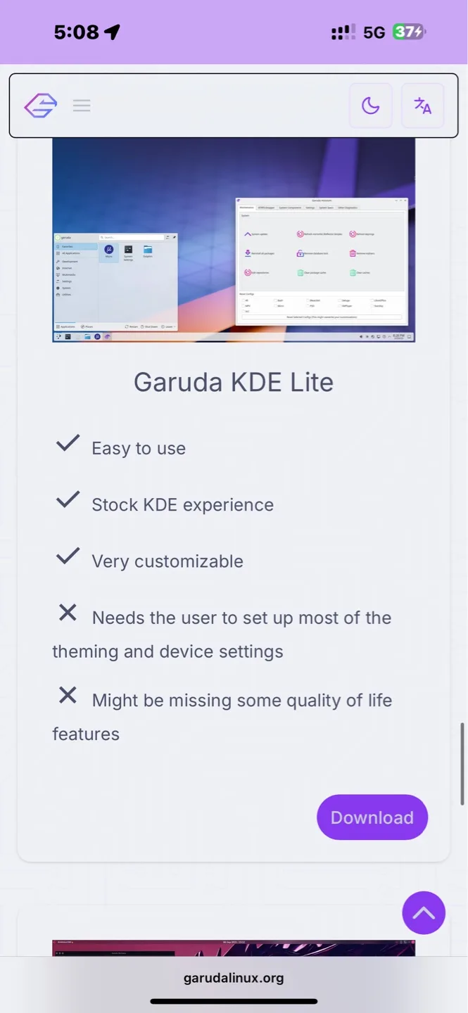 Garuda Linux LIVE BOOT USB KEYS image indicator(8)