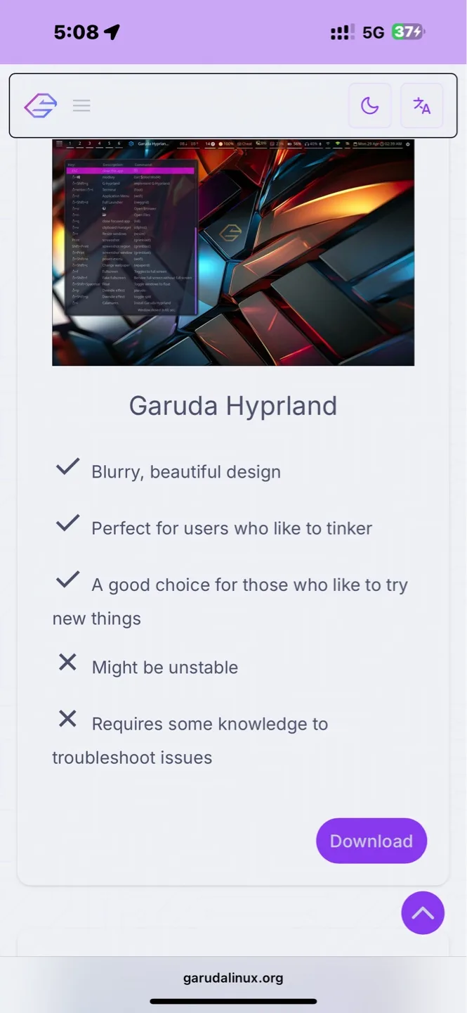 Garuda Linux LIVE BOOT USB KEYS image indicator(7)