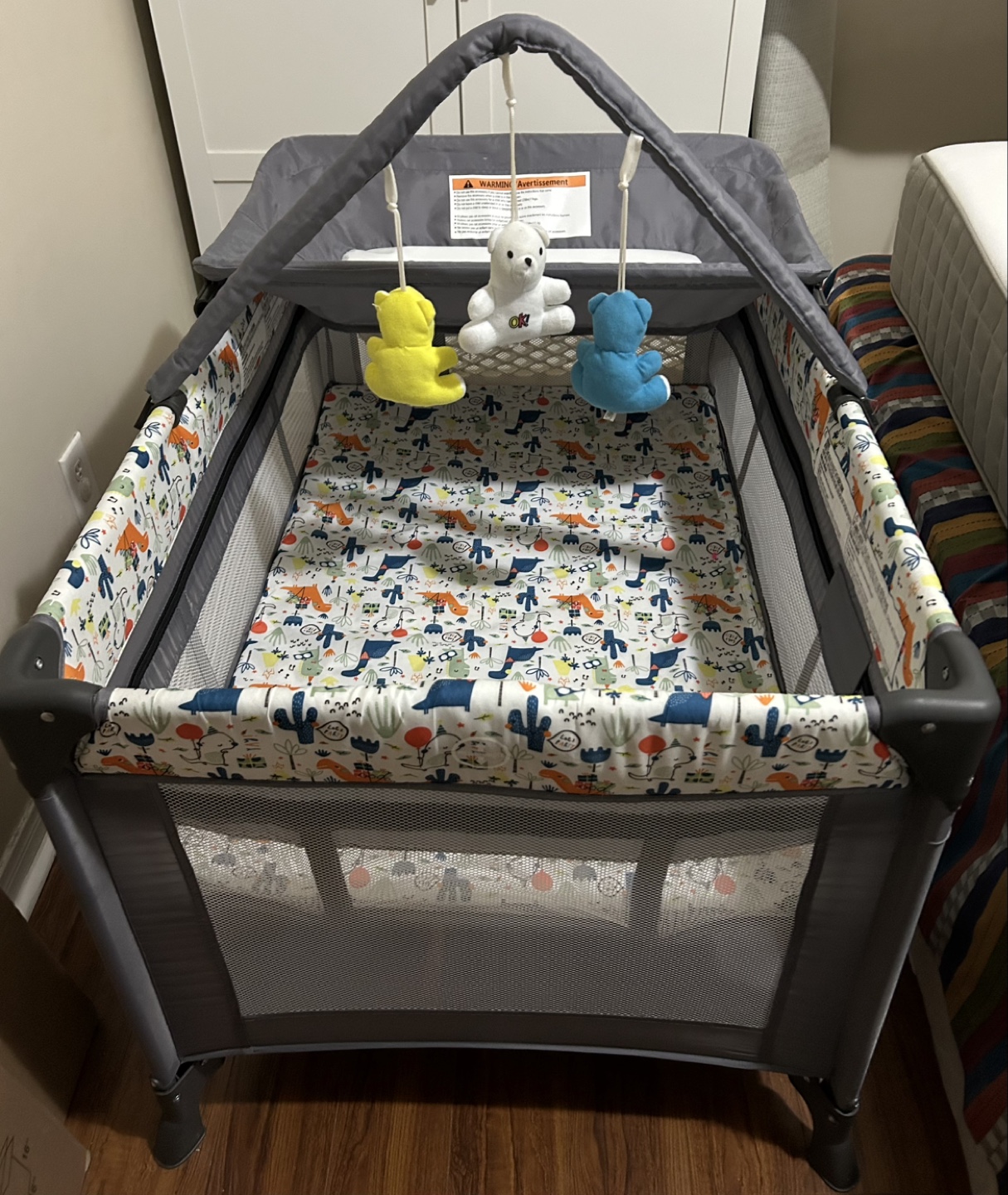 Portable Baby Playard with Changing Table and Bassinet