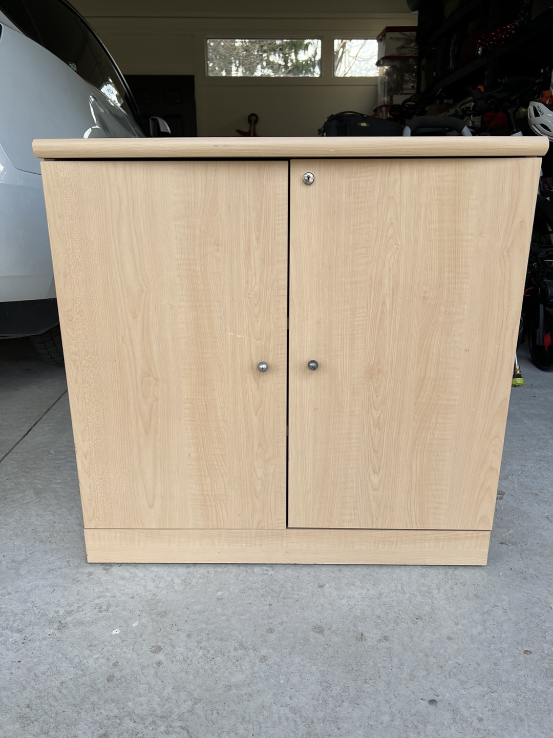 Wooden Cabinet with Shelves