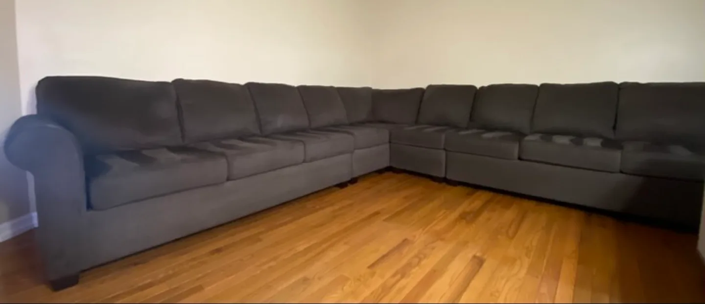 Large Brown  Sectional Sofa image indicator(3)