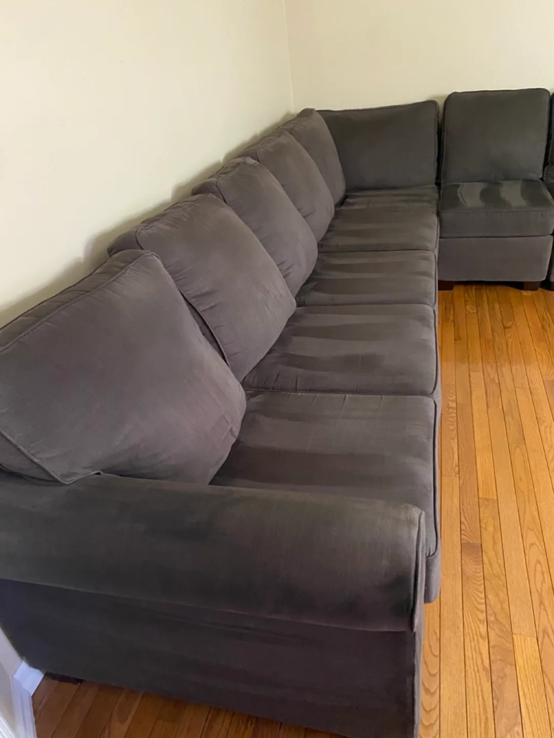 Large Brown  Sectional Sofa image indicator(4)