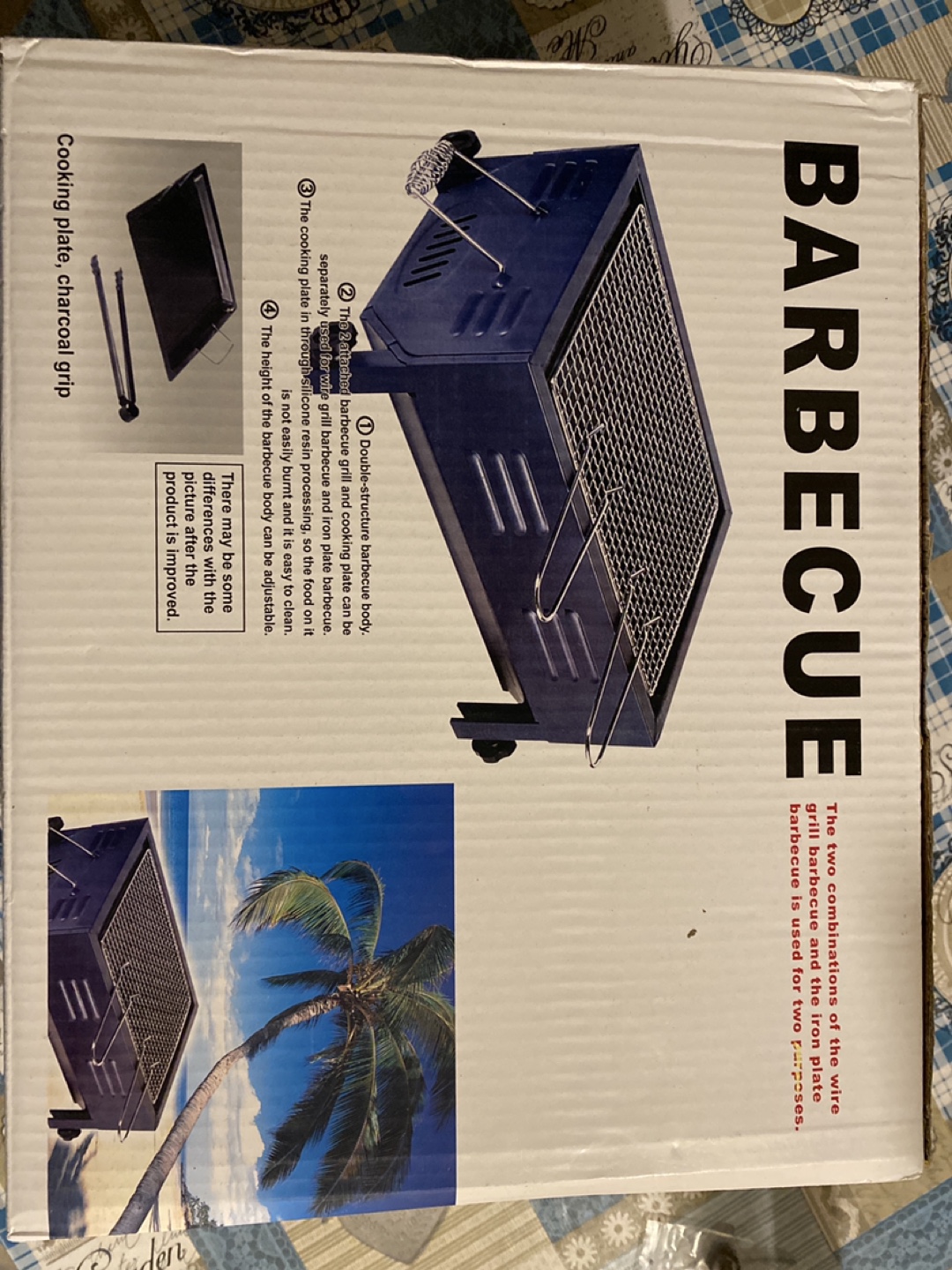 Portable Charcoal Barbecue Grill