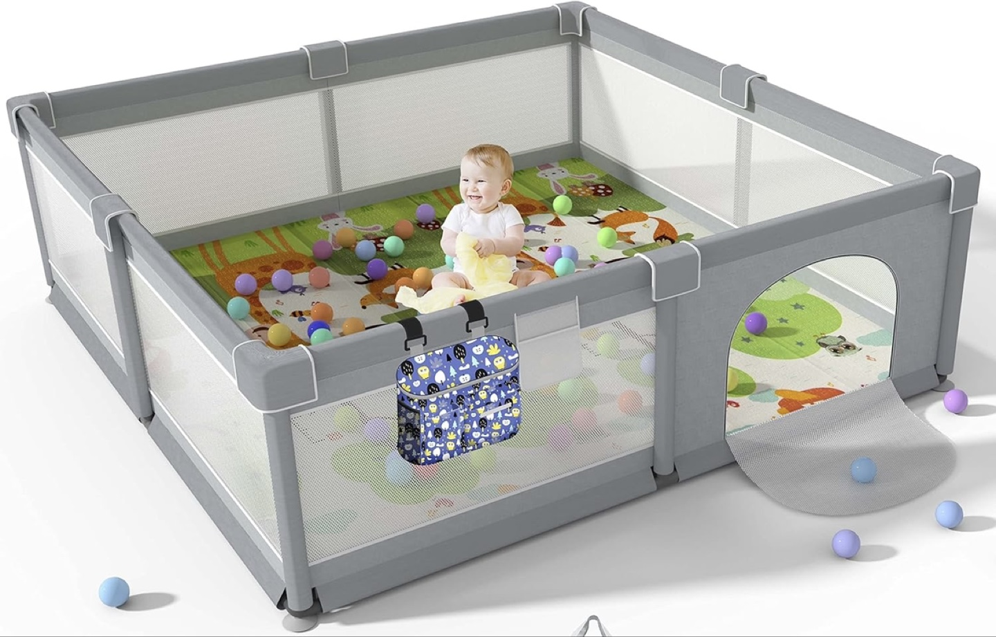 Baby Playpen with Zipper Gate - FREE DELIVERY IN GTA