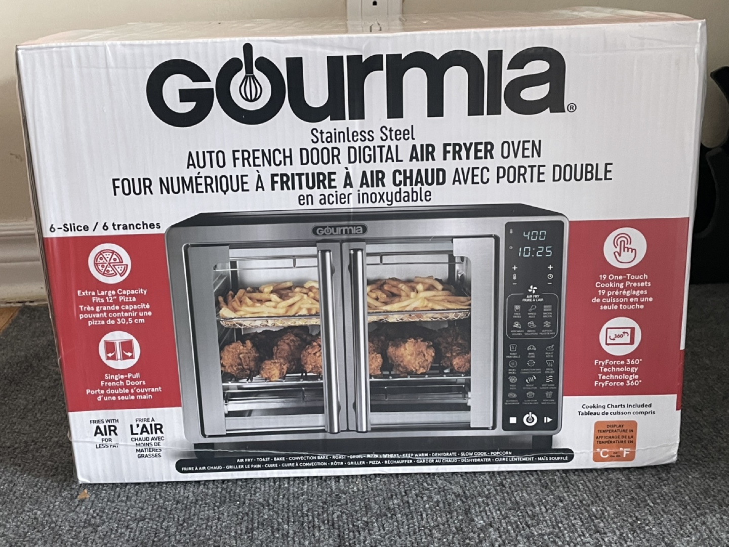 Gourmia Stainless  Digital Air Fryer Oven