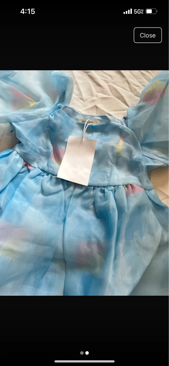 Blue Princess Dress Size M image indicator(2)